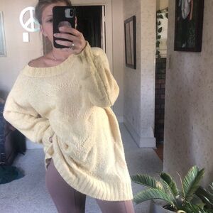 Aerie Oversized Wool Blend Cable-knit Sweater